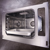 Dampfbackofen aus Edelstahl