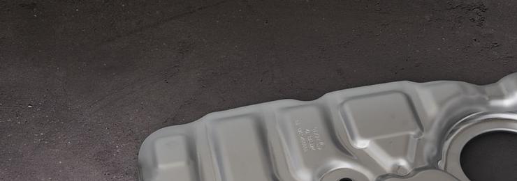 tiefgezogene Tankschale aus Edelstahl mit komplexer Form